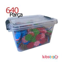 Diskler Molekül Puzzle 640 Parça (Kar Tanesi Motif) Kutulu Lego