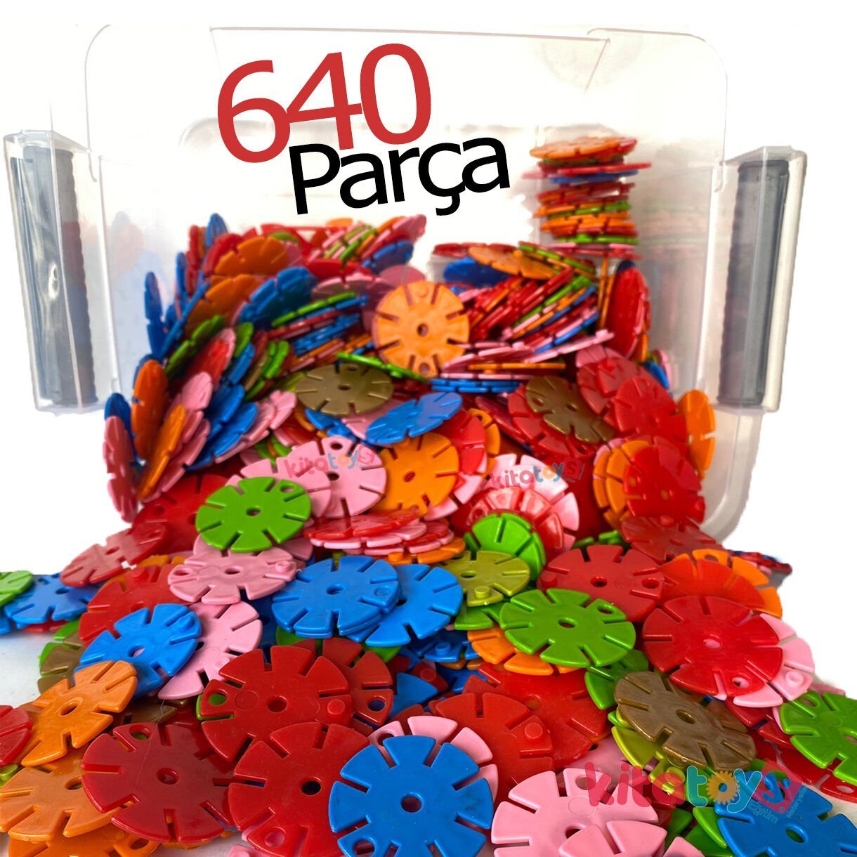 Diskler Molekül Puzzle 640 Parça (Kar Tanesi Motif) Kutulu Lego