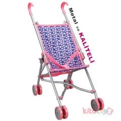 Katlanabilir Metal Bebek Puseti (Baston Oyuncak Bebek Arabası)