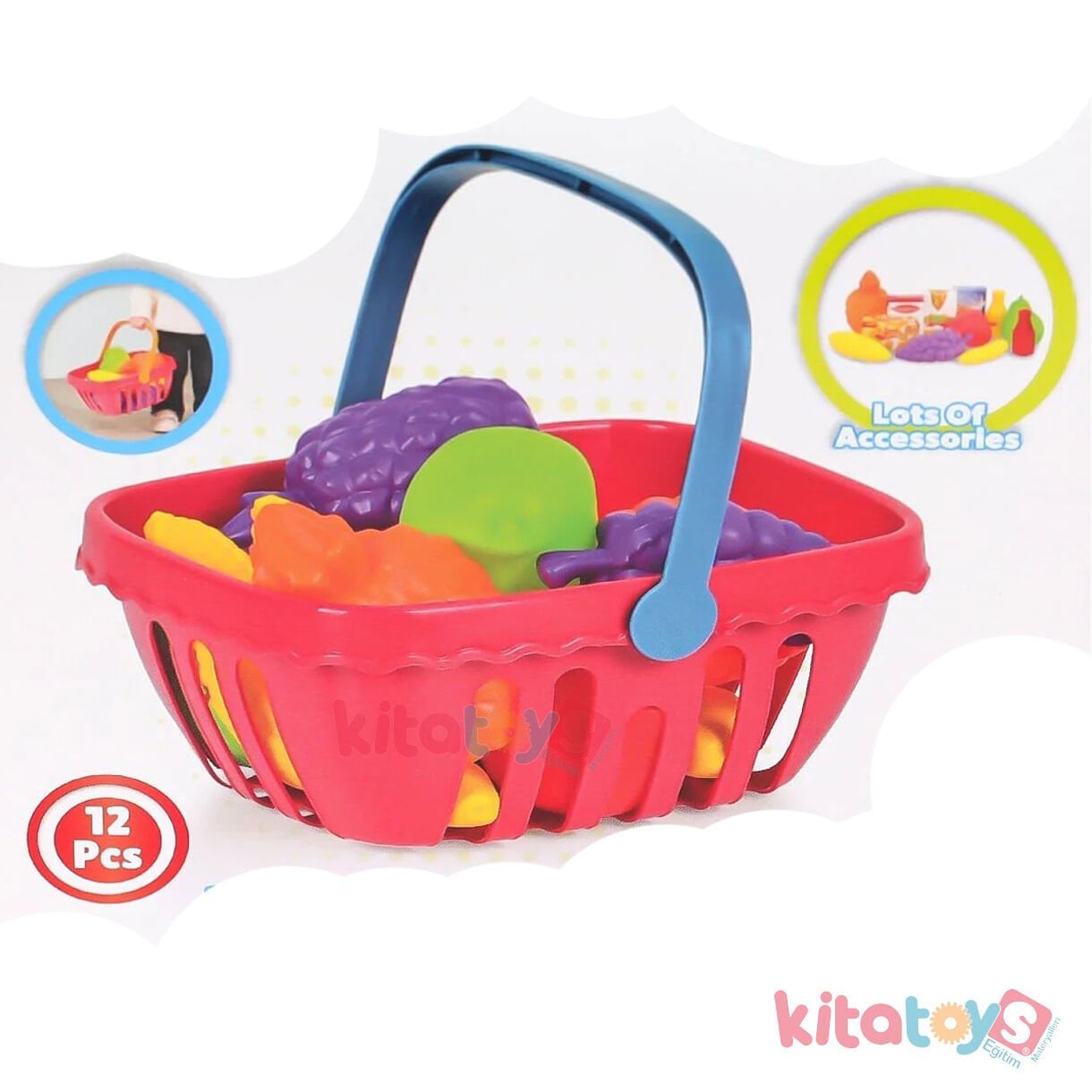 Meyve Sepeti (Alışveriş Market Seti) Kitatoys