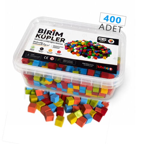 1 cm Küp Sayı Seti (400 Adet) Birim Sayma Küpü - Küpleri