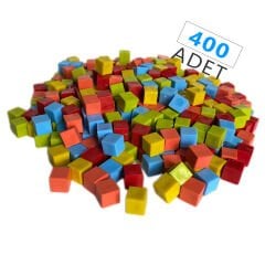 1 cm Küp Sayı Seti (400 Adet) Birim Sayı Küpü - Küpleri