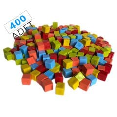 1 cm Küp Sayı Seti (400 Adet) Birim Sayı Küpü - Küpleri