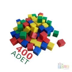 1 cm Küp Sayı Seti (400 Adet) Birim Sayı Küpü - Küpleri