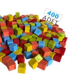 1 cm Küp Sayı Seti (400 Adet) Birim Sayı Küpü - Küpleri
