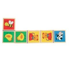 Hayvanlar Domino 28 Parça Ahşap Oyun