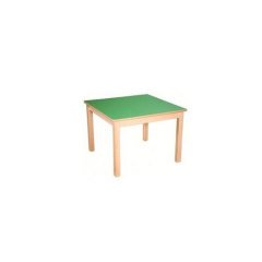 Kare Masa 60x60 Ahşap Ayak