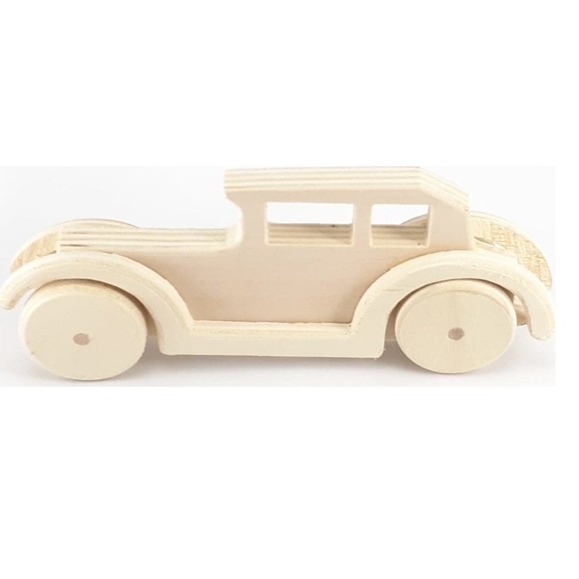 Ahşap Boyama Rolls Royce Araba (Anaokulu Oyuncak)
