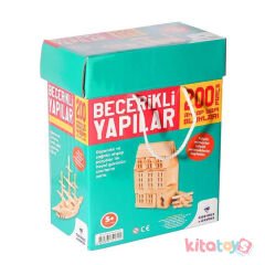 Becerikli Yapılar 200 Parça Ahşap Yapı Blokları (Curious&Genius ORJİNAL)