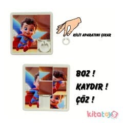 Kaydırmalı Puzzle Oyunu 3x3 KÜÇÜK Boy (Sürüklemeli) Slide Yapboz