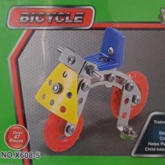 Metal Diy Bisiklet 47 Parça (Mekanik STEM CC Oyuncak) Bıcycle