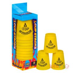 Orijinal Cup Stacks 12'Li Bardak (Hızlı Bardaklar Oyunu) Ritim Bardağı Sarı