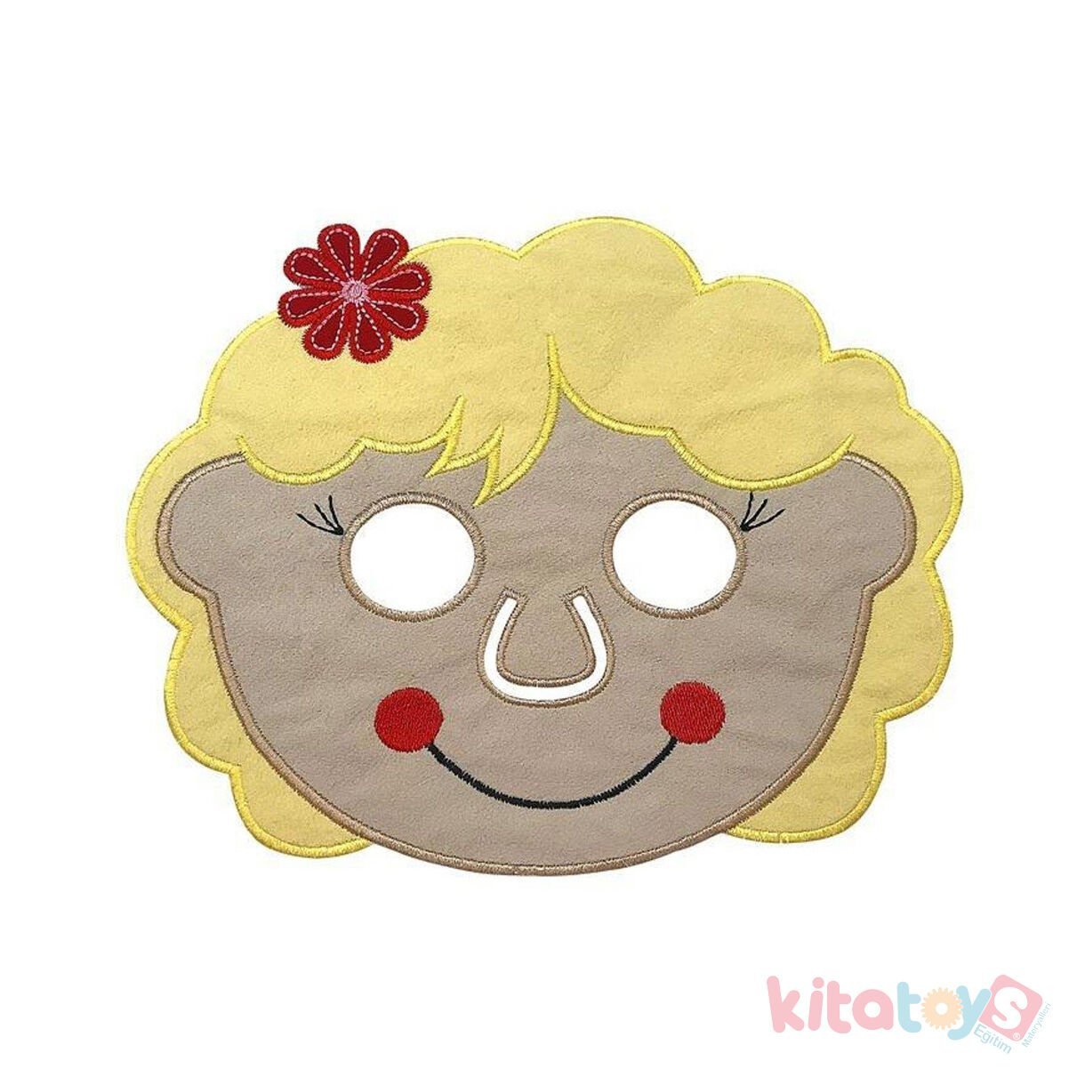 Kız Çocuk Maskesi (Kumaş) Tiyatro ve Drama Materyalleri