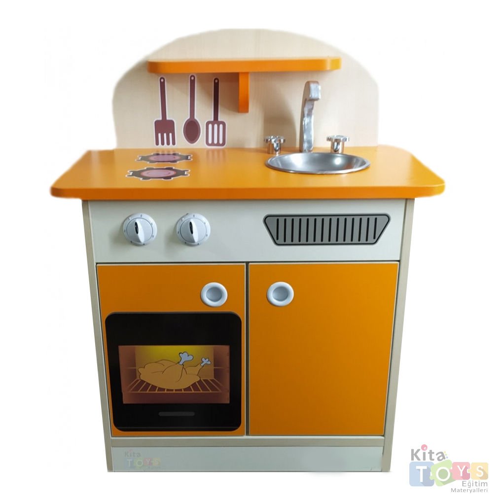 Ahşap Mutfak Köşesi (Anaokulu-Kreş Mobilyası Merkezi)