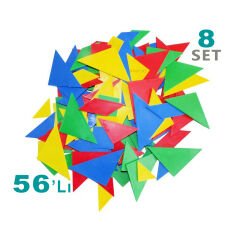 Tangram 56'Lı (8 Set) Orta Boy (Plastik Parça)