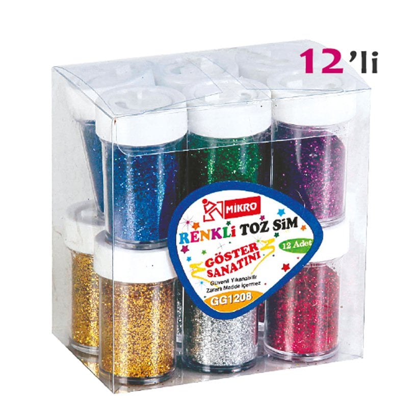 Toz Sim 1 Kutu (12'Li) Karışık Renk (Kırtasiye Malzemeleri)