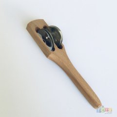 İkili Çıngırak 17 cm (Zil) Ahşap
