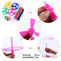 Pervane Fırfır 24 Adet BÜYÜK (Uçan Daire-Fırıldak Ufo Fır Fır) Oyuncak