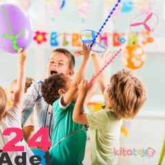 Pervane Fırfır 24 Adet BÜYÜK (Uçan Daire-Fırıldak Ufo Fır Fır) Oyuncak