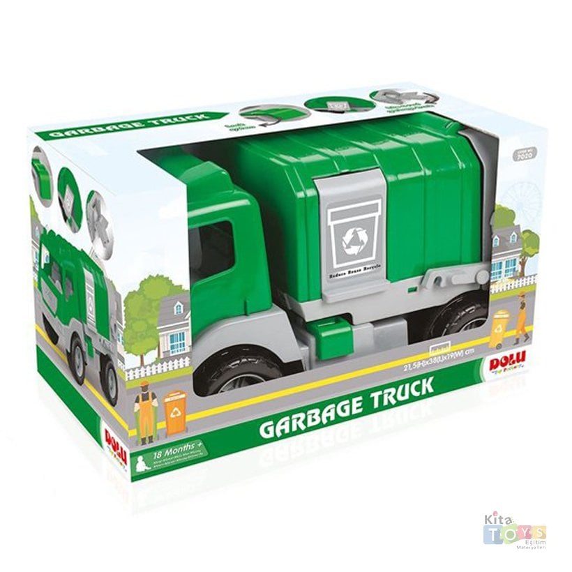 Çöp Kamyonu Pençeli 43 cm (Sağlam-Güçlü-Büyük) 7020