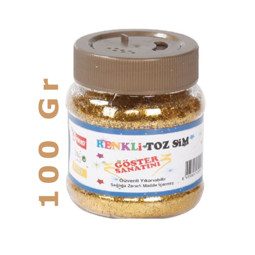 Toz Sim 100 gr ALTIN Renk (Okul Öncesi Kırtasiye Malzemeleri)