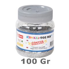 Toz Sim 100 gr GÜMÜŞ Renk (Okul Öncesi Kırtasiye Malzemeleri)