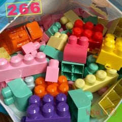 Play Blox 266 Parça Lego Pastel Renk (Yapı Oyuncakları Bloklar Seti)