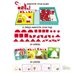 Süper Zeka Manyetik Puzzle Eğitici Set 1536