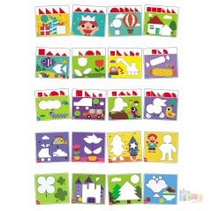 Süper Zeka Manyetik Puzzle Eğitici Set 1536