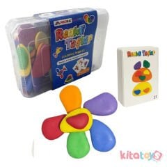 Renkli Çakıl Taşları (Eğlenceli Gökkuşağı Plastik Oyuncak) 58979