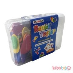 Renkli Çakıl Taşları (Eğlenceli Gökkuşağı Plastik Oyuncak) 58979