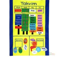 Cırtlı Takvim Pano (Kumaş) Kavram Geliştirici