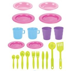 3'lü Hamarat Mutfak Seti 36 Parça (Anaokulu Evcilik Oyuncakları) Üç Katlı