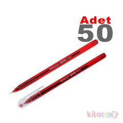 50'Li Tükenmez Kalem BÜRO 1.0 mm KIRMIZI 2270 Ball Point Pensan