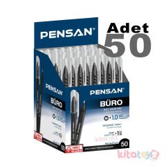 50'Li Tükenmez Kalem BÜRO 1.0 mm SİYAH 2270 Ball Point Pensan