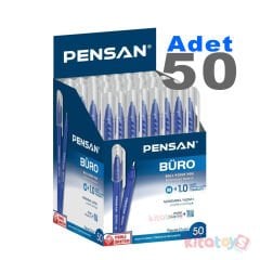 50'Li Tükenmez Kalem BÜRO 1.0 mm MAVİ 2270 Ball Point Pensan
