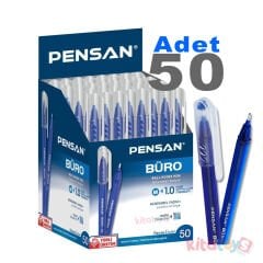 50'Li Tükenmez Kalem BÜRO 1.0 mm MAVİ 2270 Ball Point Pensan