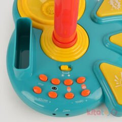 Karaoke Seti (Işıklı Ses Değiştirici Efektli ve Ritim Ses Efektleri İçeren Mp3 Girişli) Müzik Mikrofon