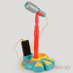 Karaoke Seti (Işıklı Ses Değiştirici Efektli ve Ritim Ses Efektleri İçeren Mp3 Girişli) Müzik Mikrofon
