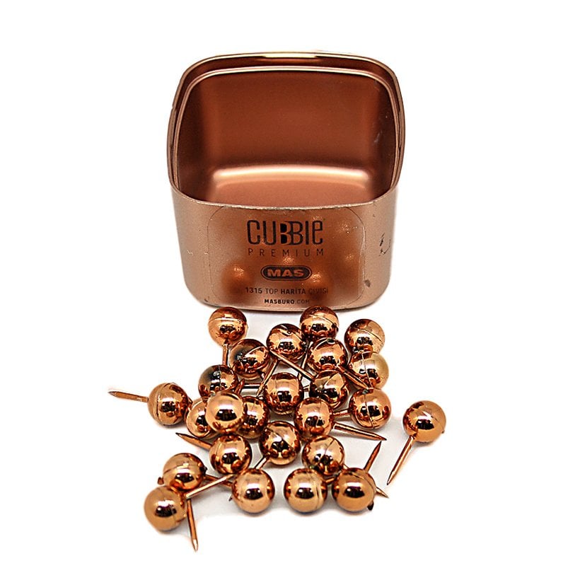 TOP Harita (PANO) Çivisi ROSE GOLD 25'li Cubbie Premium 1315
