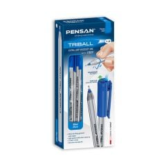 12'Li Triball Tükenmez Kalem MAVİ 1.0 mm Uç 01003 Pensan