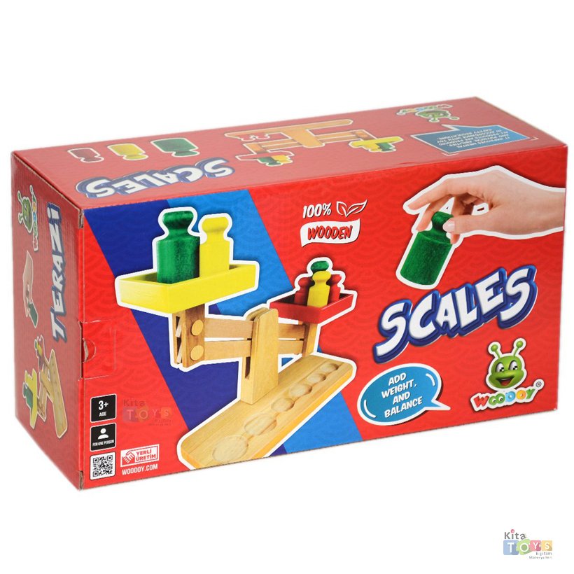 Anaokulu Oyuncak Terazi (Ahşap Tartı)