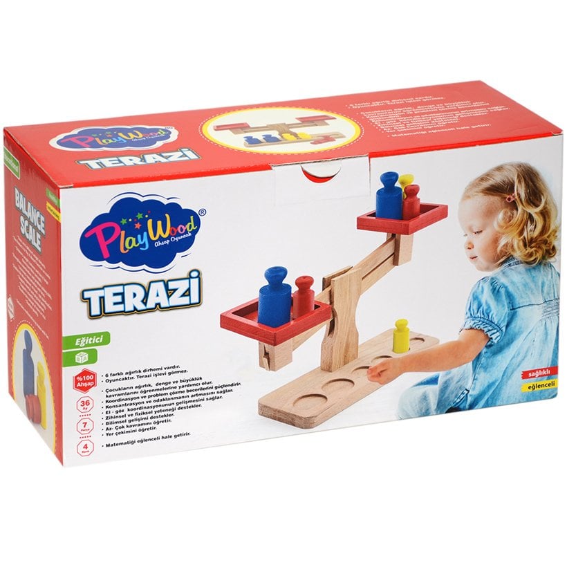 Anaokulu Oyuncak Terazi (Ahşap Tartı)