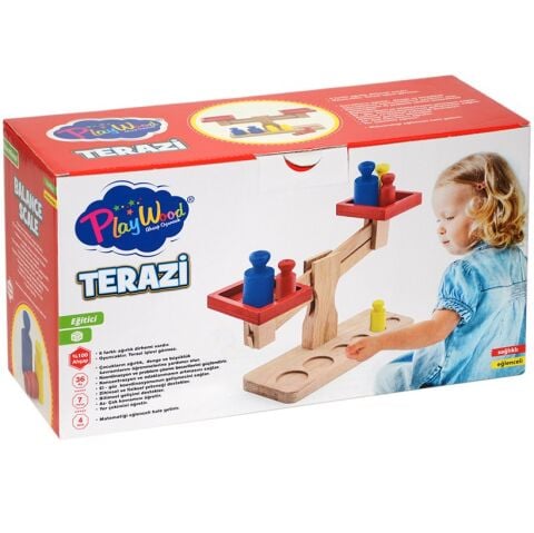 Anaokulu Oyuncak Terazi (Ahşap Tartı)