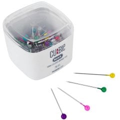 Renkli Başlı Toplu İğne 75'Li 32 MM-Cubbie 1256