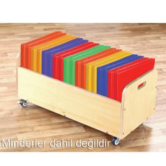 Minder Dolabı (Standı) MİNDERLER HARİÇ (Anaokulu Malzemesi)