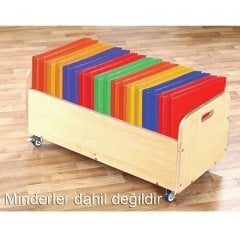 Minder Dolabı (Standı) MİNDERLER HARİÇ (Anaokulu Malzemesi)