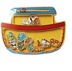 Mıknatıslı Balık Tutma 13 Parça (Ahşap Nuhun Gemisi) Yakalama Oyunu