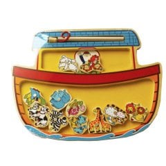 Mıknatıslı Balık Tutma 13 Parça (Ahşap Nuhun Gemisi) Yakalama Oyunu