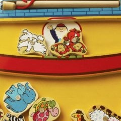 Mıknatıslı Balık Tutma 13 Parça (Ahşap Nuhun Gemisi) Yakalama Oyunu